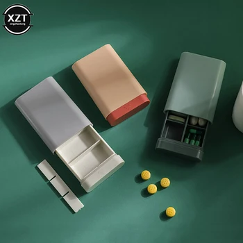 Nešiojamų 6 Tinklelis Tablečių Dėžutė Antspaudas Tablečių Laikymo Lauko Kelionių Tabletes Dulkėms Apsaugoti Konteinerių Mini Medicina namų medicina dėžutę Nuotrauka 5