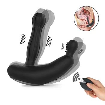 10 Dažnio Dual Motor Įkrovimo Prostatos Masažas Vibratorius G-taško Stimuliacija Analinis Vibratorius Analinio Orgazmo Plug Suaugusiųjų Žaislai Vyrams