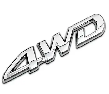 3D Lipdukas, Automobilių Metalo Ženklelis Lipdukas 4WD Tūrinis Logotipas Ženklelis, Visi Varantys Ratai Kėbulo Lipdukų Automobilių Reikmenys Apdaila