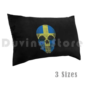 Pagalvės Užvalkalą Švedijos Kaukolė 3072 Švedijos Kaukolė Švedija Švedijos Idėja Šalyje, Švedijoje Vėliavos Kaukolė