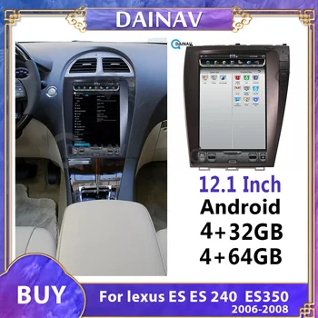 12.1 Colių Android Ca r GPS Navigacija Lexus ES ES240 ES350 2006 m. 2007 m. 2008 m. Automobilio Multimedijos Autoradio DVD Grotuvas stereo Nuotrauka 0