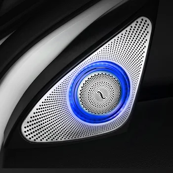 Gamyklos Nauji Aukštos Kokybės Automobilių 3D Sukasi Tweeters Garsiakalbis Atnaujinti 64 Spalvų Ambient Dekoratyvinis Tweeter Benz A-klasės W156 Nuotrauka 4