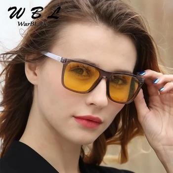 WarBLade Moterų Karšto Geltona Lęšio akiniai nuo saulės Vyrams Naktinio Matymo Anti-Glare Automobilio Vairuotojas poliarizuoti Saulės akiniai moterims 2019 Naujas Nuotrauka 0