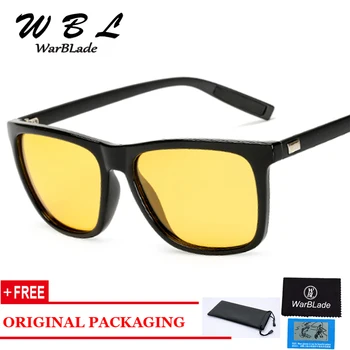 WarBLade Moterų Karšto Geltona Lęšio akiniai nuo saulės Vyrams Naktinio Matymo Anti-Glare Automobilio Vairuotojas poliarizuoti Saulės akiniai moterims 2019 Naujas Nuotrauka 2
