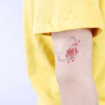 Tatuiruotės Lipdukas Kūno Menas gėlių spalvų rašalo augalų rose Mažai Elementas vertus Vandens Perdavimo Laikinai Padirbti tatto už vaikas, mergaitė, berniukas