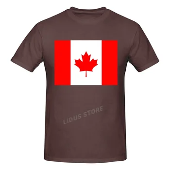 2022 Mados Laisvalaikio Kanados Vėliava T-shirt Harajuku Streetwear 100% Medvilnės Grafika Marškinėlius Markių Tee Viršūnės