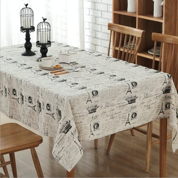 Sielovados spausdinimo staltiesės medvilnės ir lino kvadratinė staltiesė aukštos kokybės spausdinimo staltiesės, namų tekstilės prekes