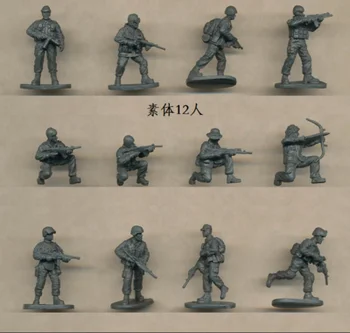 super mini pvc figure 1:72 smėlio plokštė ne-dažytos Modernus kovos su terorizmu jėga modelis 12pcs/set Nuotrauka 0