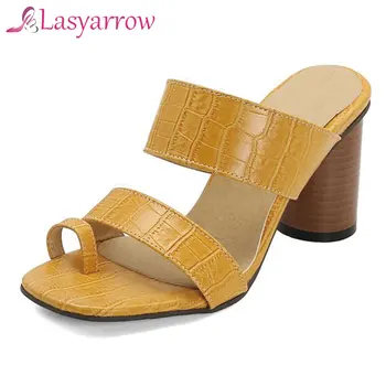 Lasyarrow 2020 naują atvykimo 8cm aukšti kulniukai ponios sandalai populiarus paprastas vasaros vestuvių laisvalaikio bateliai moterims basutės plius dydis 48