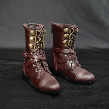 1/3 masto BJD Goth punk batai odiniai bateliai BJD SD13 lėlės priedai,neįskaičiuotos lėlės ir kiti priedai A0504