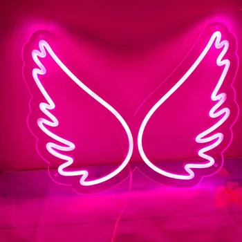 Angelo Sparno LED Neonas Pasirašyti Žibintai, Neoninis Baro Fono Sienos Kalėdų, Vestuvių Dekoravimas Fairy Princess Kambario Dekoro Neon Geltona Nuotrauka 0