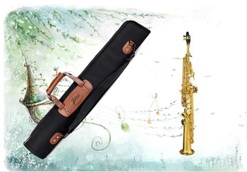 profesinės sopranas saksofonas kuprinė atspari vandeniui atveju viena tiesiai priemonę padengti Klarnetas elektroninių blowpipe minkštas koncertą krepšys Nuotrauka 5