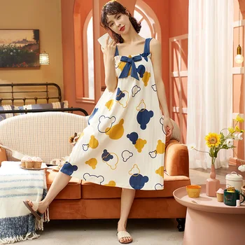 2021 naujas moterų suspender sijonas seksuali pižama namuose dėvėti pavasarį ir vasarą šviesiai atsitiktinis korėjos, Japonijos sweet lady