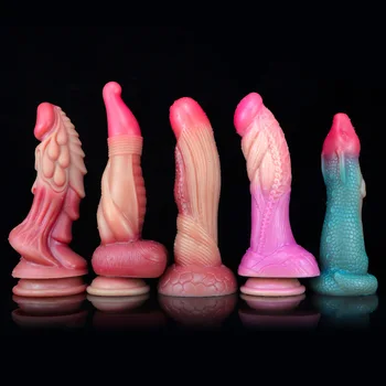 Spalvinga Didelis Minkštas Sėklidžių Vibratorių Nekilnojamojo Odai Jaustis Silikono Siurbtukas Realistiškas Penis Didelis Penis Sekso Žaislai Moteris Produktus