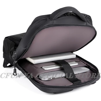 CFUN YA Vyrų USB Įkrovimo Laptop Backpack 15.6 colių Multifunkcinis Aukštosios Mokyklos Studentė Kuprinė Vyrų Kelionių Verslo Krepšys Nuotrauka 4
